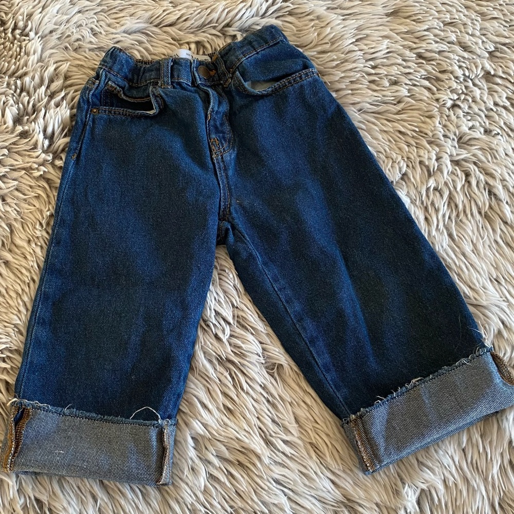 Zara Jeans 18/24mths Wide leg Cuffed Jean